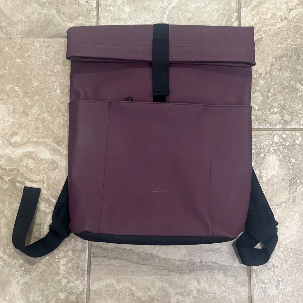 Ucon Acrobatics Hajo Medium Backpack Maroon Burgundy Roll Top Laptop Bag Unisex